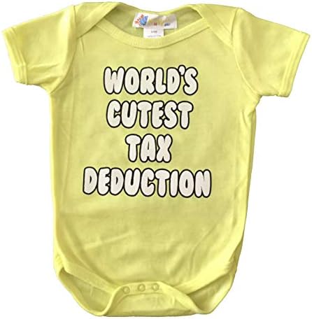 Hobbynica Dünya Şirin Vergi İndirimi Komik Unisex Bebek Bodysuit