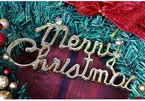 PDGJG Serpin Topları Noel Çelenk Noel Süsler Kolye Ev Tatil Dekorasyon Kapı Asılı (Boyut: 30 CM)