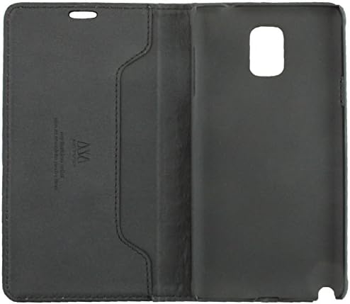 MyBat Samsung Galaxy Note 4 Örgü Doku Klasik İş MyJacket Cüzdan (393) - Perakende Ambalaj-Siyah