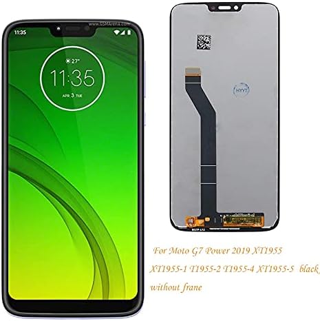 HYYT Ekran Değiştirme Motorola Moto G7 Güç 2019 XT1955-5 XT1955-6 lcd ekran dokunmatik ekranlı sayısallaştırıcı grup (Değil Moto