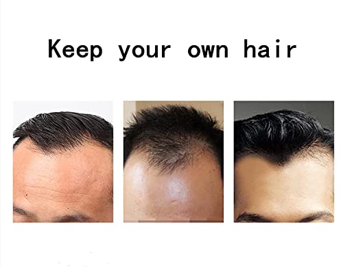 Erkek Saç Çizgisi Peruk 10A Avrupa 100 % İnsan saç Yumuşak Ince Cilt PU taban ve V-Şekil saç çizgisi Erkek Hairpieces Saç Değiştirme