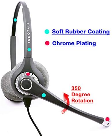 RJ9 Kulaklık-Ses Zorla Profesyonel Binoral Kulaklık Avaya Cisco NEC Telefonu ile Uyumlu Evrensel Uyumlu RJ9 Kablosu