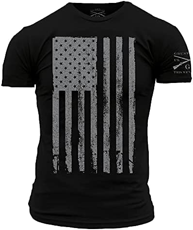 Homurtu Tarzı Amerika Vatansever Bayrak erkek Gömlek