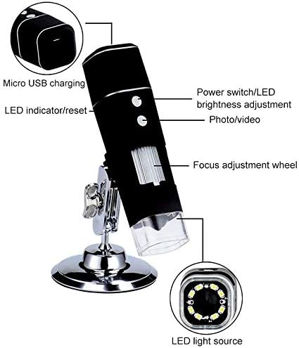 BİNGFANG - W 1000X WiFi Dijital Mikroskop HD 1080 P 8 LED Mikroskop Cep Telefonu Mikroskop Kamera Video PCB Lehim Slaytlar için