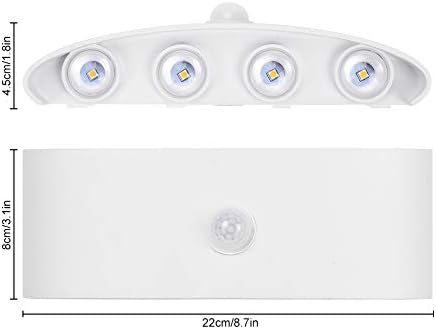 INHD KUTUSU Modern hareket sensörü duvar aplik ışıkları, 8 W LED oda duvar ışıkları Yukarı Aşağı alüminyum iç mekan duvar aydınlatma