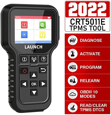 LANSMANI 2022 Yeni CRT5011E TPMS Relearn Aracı, OBDII Kod Okuyucu, Etkinleştirmek / Relearn Tüm Marka Sensörleri, Okuma ve Program