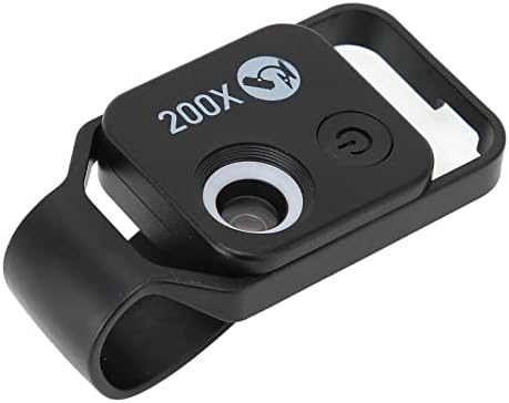 Zyyını Cep Telefonu Mikroskop, 200X Cep HD CPL Lens Dijital Mikroskop ile Evrensel Klip Smartphone ile Uyumlu, taşınabilir Çocuklar