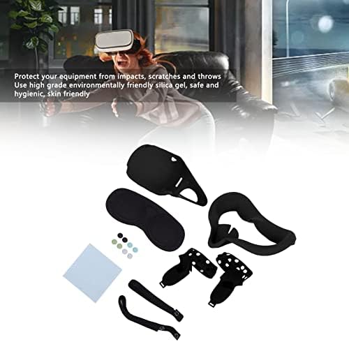 Wisoqu VR Gözlük Koruyucu Kapak, Ev için Yedek VR Gözlük Aksesuarları (Siyah)