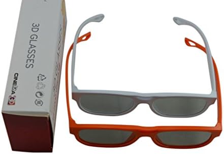LG Reald için Turuncu AG-F200 ile Bıao123 2 Çift Geniune Sinema 3D Gözlük Gözlük Beyaz