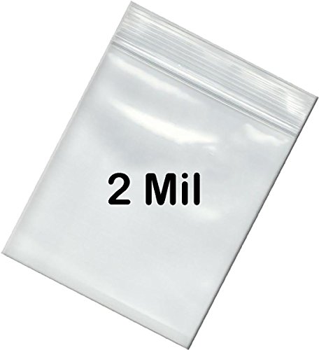 BNY Köşe 2 Mil 1. 5x2 Şeffaf Plastik Fermuarlı Yeniden Kapatılabilir Saklama Torbaları 1.5 x 2 - 100 Sayım