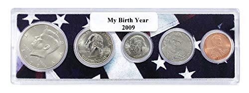 2009-5 Sikke Doğum Yılı Amerikan Bayrağı Tutucu Uncirculated Set