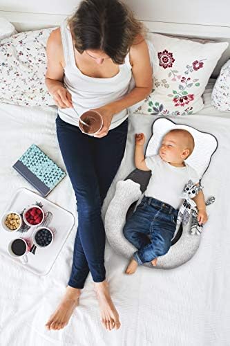 Bebek Desteği Yenidoğan Şezlong Yastık-Taşınabilir bebek yatağı-Bebek Anti Rulo Yastık Uyku Pozisyoner - Baş Desteği Beşik Eklemek