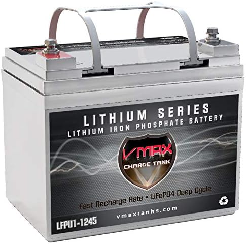 VMAX LFPU1-1245 CTP U1 Lityum LiFePO4 12 V 45AH Pil 580Wh BMS Dahili Li-Demir Derin Döngüsü Pil için AC / DC İnvertör 10.8 LBS