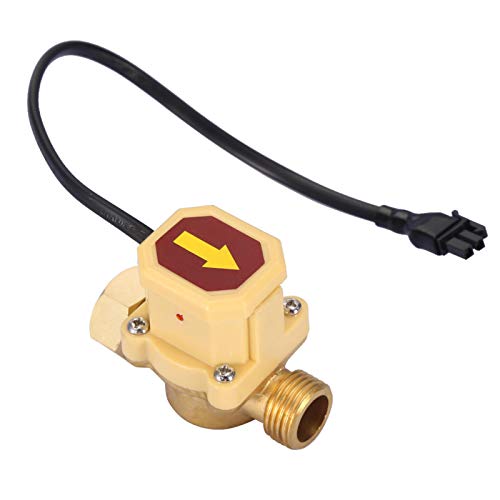 1 Adet G1/2-G1/2 Konu Su Pompası Sensörü Anahtarı Otomatik Su Akış Anahtarı Yüksek Doğruluk için Düşük Basınç Alanı