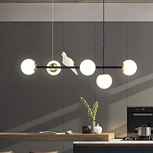 KCO aydınlatma Modern kuş avize mutfak ada lineer kolye ışık cam küre yemek ışık gömme montaj tavan ışıkları oturma odası Bar