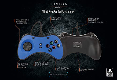 PlayStation 4 için PowerA FUSİON Kablolu Fightpad, konsol, Dövüş Oyunu, Gamepad, oyun denetleyicisi, resmi lisanslı