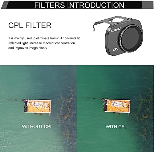 Globact ND Filtreler Set için DJI Mavic Mini 2/Mavic Mini/Mini SE Aksesuarları,kamera Lens Filtreler 3 adet(CPL, ND8, ND32)