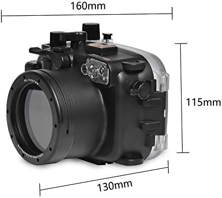 Canon G7X Mark III ıçin deniz kurbağalar 40 m / 130ft Sualtı Konut Kamera Dalış Su Geçirmez Konut case