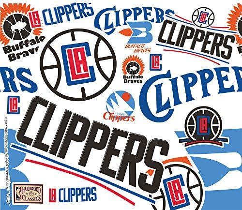 Tervis Made in USA Çift Duvarlı NBA Los Angeles Clippers Yalıtımlı Bardak Bardak, İçecekleri Soğuk ve Sıcak Tutar, 24oz Su Şişesi,
