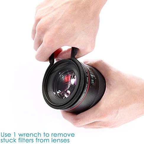 Neewer 4 - pack Kamera Lens Filtre Anahtarı Seti-Metal Konstrüksiyon ve Kauçuk kaplı, Fit 67-72mm ve 77-82mm Lens Konu Canon,