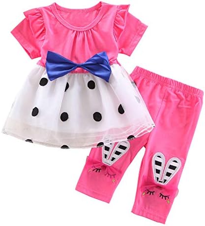Bebek Kız Giysileri Bebek Kıyafetler Set 2 Parça ile Uzun Kollu Üstleri + Pantolon