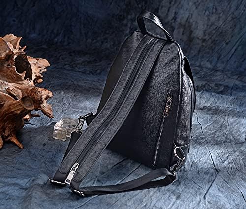 Kadın Sırt Çantası Moda Deri Büyük Tasarımcı Antrenör seyahat Çantası omuz çantası (siyah)