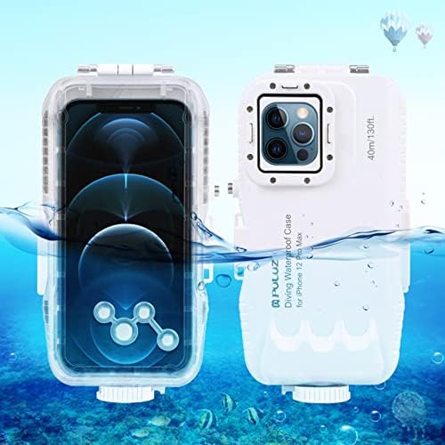 KESOTO Profesyonel 40 m / 130ft Dalış Yüzme Fotoğraf Video Su Geçirmez telefon kılıfı Kapak Sualtı Serisi - PC Cam 12 pro max