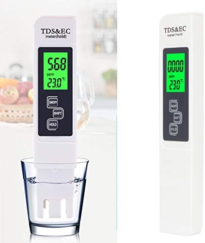 Su Kalitesi Test Cihazı, TDS Metre Ölçüm Aralığı 0-9999PPM Alaşımlı Prob Su Ürünleri Yetiştiriciliği için Güvenilir ATC Tarım