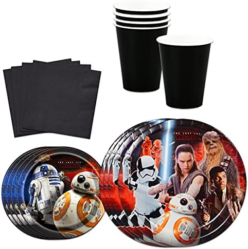 Klasik Disney Star Wars Doğum Günü Partisi Malzemeleri Paketi / 70 + Pc Parti Tabakları, Yağma Çantaları, Parti Şapkaları, Kek