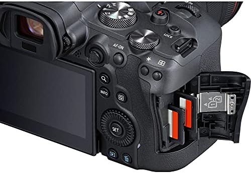 Canon EOS R6 Aynasız dijital fotoğraf makinesi ile 24-105mm f / 4L Lens ( 4082C012) + Canon RF 50mm f / 1.8 STM Lens + 64 GB