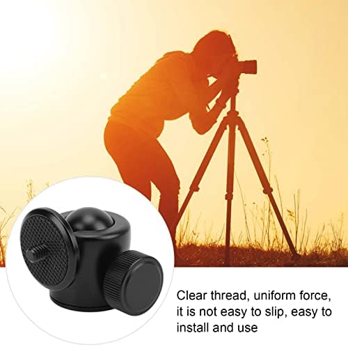 01 02 015 Kamera Mini Bilya Kafa, Dönüştürülebilir Vida Deliği Üniforma Kuvvet Mini Tripod Top Kafa Kamera için Anodize