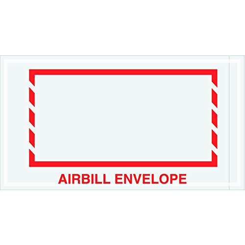 Ortaklar Marka PPL484 Airbill Envelope Belge Zarfları, 5 1/2 x 10, Kırmızı (1000'li Paket)