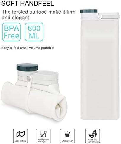 UKKD 600 ML Taşınabilir Silikon Su Şişesi Geri Çekilebilir Katlanır Çocuklar Sevimli içme şişesi Açık Seyahat Katlanabilir Su