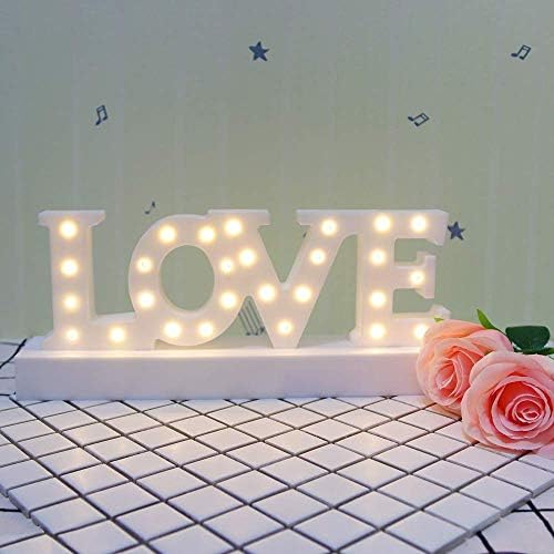 GUOCHENG aşk mektubu dekor ışık LED alfabe aşk Marquee ışık burcu ev dekoratif aşk Dekor için sevgililer günü, şükran günü, anneler