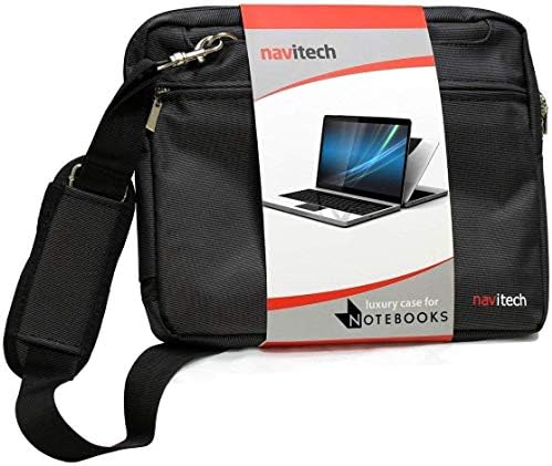 Navitech Siyah Premium Messenger / Taşıma Çantası ASUS ZenBook 14 Ultra İnce Dizüstü Bilgisayar 14 ile uyumlu