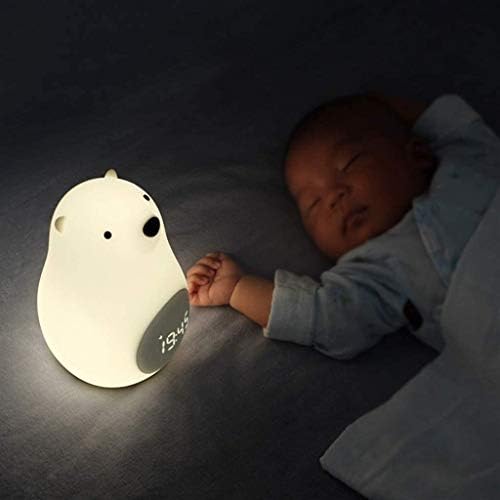 SPNEC LED Gece Lambası, USB Şarj Silikon Bebek Uyku Lambası Karikatür Dekoratif Masa Lambası Çocuklar için Bebek Kız Erkek