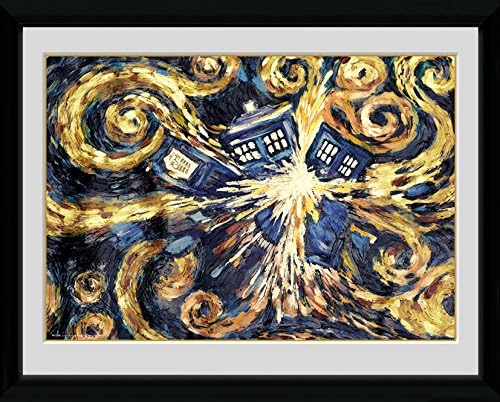 GB eye Ltd, Doctor Who, Patlayan Tardıs, Çerçeveli Baskı, 30 x 40 cm, Ahşap, Çeşitli