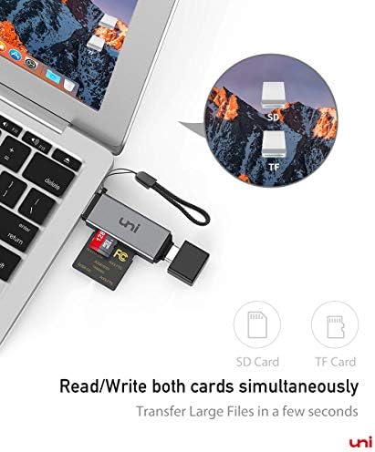 SD Kart Okuyucu, uni USB C Hafıza Kartı Okuyucu Adaptörü USB 3.0, MacBook Pro, MacBook Air, iPad Pro 2018, Galaxy S20, Huawei