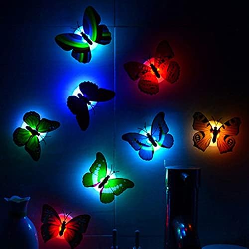 Meideli Gece Lambası, kelebek Lamba Yaratıcı Dekorasyon ABS Renk Değiştirme LED gece Lambası Oturma Odası için